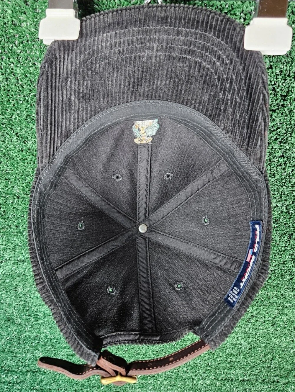 Vintage Polo Sport Ralph Lauren Embroidered Polo Bear Corduroy Adjustable Cap